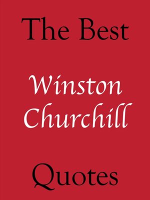 cover image of Best Winston Churchill Quotes